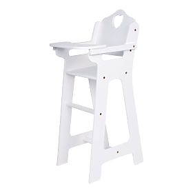 small foot Wooden Doll Chair White