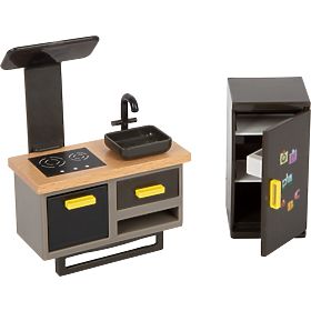 small foot Wooden Dollhouse with Terrace, small foot