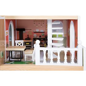 small foot Wooden Dollhouse with Terrace