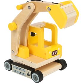 small foot Wooden Excavator with Bucket, small foot