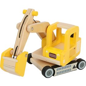 small foot Wooden Excavator with Bucket, small foot