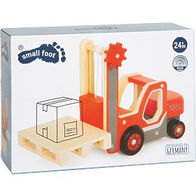 small foot Wooden Forklift with Pallet, small foot