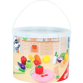 small foot Wooden Fruit and Vegetable Set - Damaged Packaging, small foot