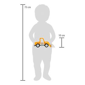 small foot Wooden Loader with Shovel, small foot