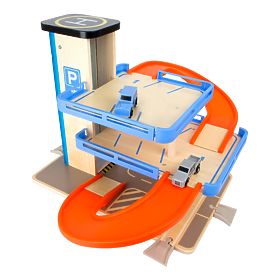 small foot Wooden Multi-Level Garage with Elevator, small foot