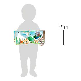 Small Foot Wooden picture book interactive game