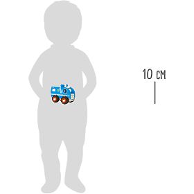 small foot Wooden Police Car