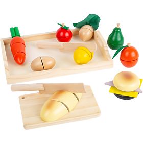 small foot Wooden Slicing Breakfast Foods - Damaged Packaging