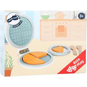 small foot Wooden Waffle Maker with Accessories