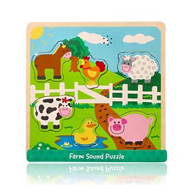 Sound Puzzle - Farm Animals, Lelin