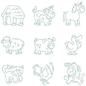 Stamps and Puzzle 2 in 1 Farm, Woodyland Woody