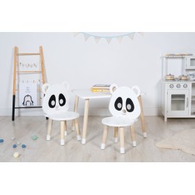 Set of coffee table and chairs - Panda, Dekormanda