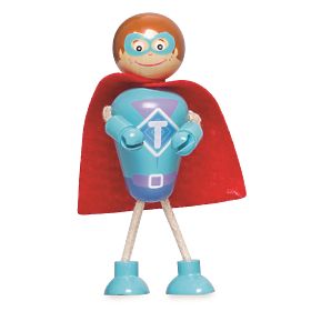 Tidlo Wooden Figures Superheroes, Tidlo