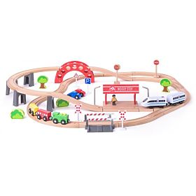 Train Set with Electric Locomotive