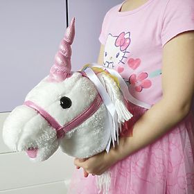 Unicorn on a Stick Bianco Hobby Horse