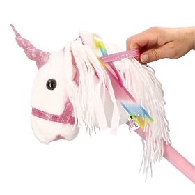 Unicorn on a Stick Bianco Hobby Horse