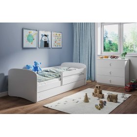 Children's bed with barrier Ourbaby - white