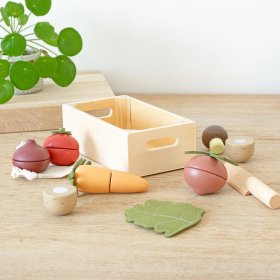 Weggie - Wooden vegetables - slicing, Ourbaby