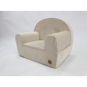 Children's armchair Velvet - beige