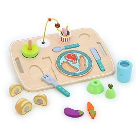 Vilac Activity Board Tray with Food, Vilac