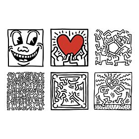 Vilac Picture Blocks Keith Haring, Vilac