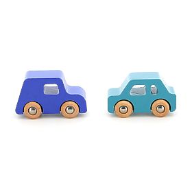 Vilac Set of 4 Wooden Cars City Vilacity, Vilac