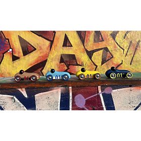 Vilac Wooden Car Old Sport Compet Dark Blue, Vilac