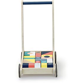 Vilac Wooden Cart with Colorful Blocks Canopée
