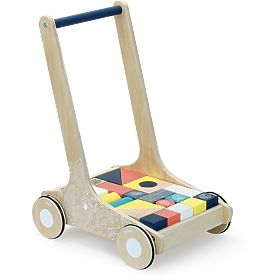 Vilac Wooden Cart with Colorful Blocks Canopée