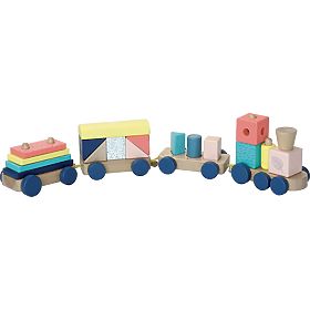 Vilac Wooden Colorful Train Canopée