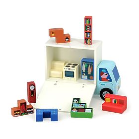 Vilac Wooden Logic Game Pack It Right! Movers