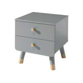 Billy bedside table - gray, VIPACK FURNITURE