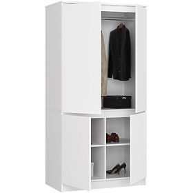 WARDROBE S90 4D CLP WHITE