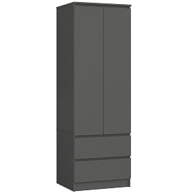 WARDROBE STAR S60 2D 2DR PK GRAPHITE GRAY