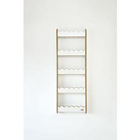 WAVE L Shelf - White, baby wood