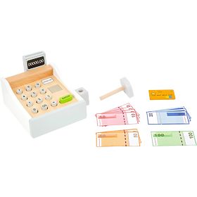 White Cash Register with Accessories