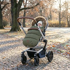 Winter stroller bag Mouse - khaki