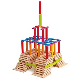 Wooden Blocks Planks 200 Pieces