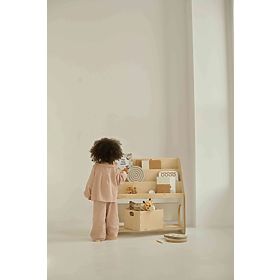 Wooden Bookshelf for Books and Toys