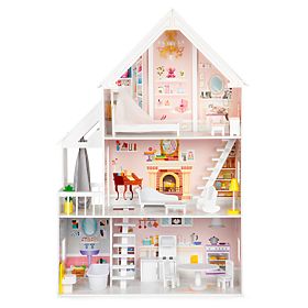 Wooden dollhouse Pastel residence