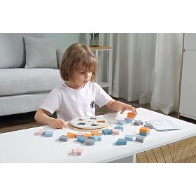 Wooden Shape and Color Sorting Puzzle