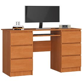 WRITING DESK A-11 CLP 6 DRAWERS ALDER