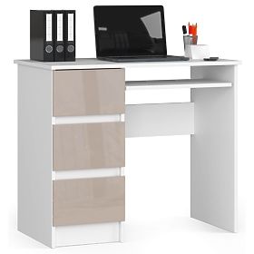 WRITING DESK A-6 CLP CAPPUCCINO LEFT-SIDED