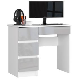 WRITING DESK A-7 CLP METALLIC GLOSS LEFT-SIDED