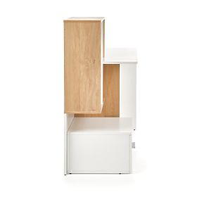 Writing Desk GROSSO - Golden Oak / White, Halmar