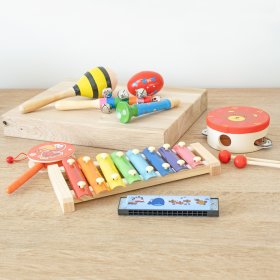 Xylophonic - Set of 7 wooden musical instruments, Ourbaby