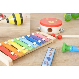 Xylophonic - Set of 7 wooden musical instruments, Ourbaby