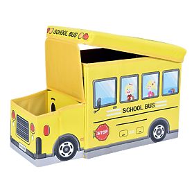 Yellow Bus Toy Storage Box