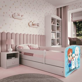 Children's bed with a barrier - Frozen 2, All Meble, Frozen