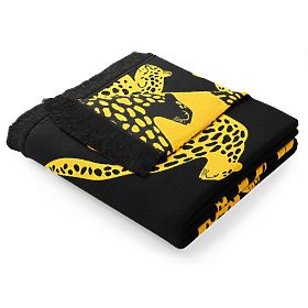 ZARIA Throw Black Printed 150x200